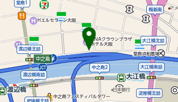大阪タクシーセンター 北新地タクシー乗場9号の地図画像
