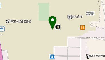 東京大学医学部附属病院 タクシー乗り場の地図画像