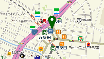五反田駅東口 タクシー乗り場の地図画像