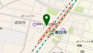 新白河駅高原出口(西口) タクシー乗り場の地図画像