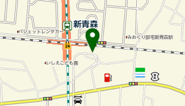 新青森駅南口 タクシー乗り場の地図画像