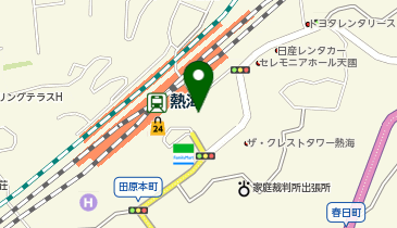 熱海駅 タクシー乗り場の地図画像