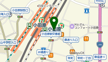 小田原駅東口 タクシー乗り場の地図画像