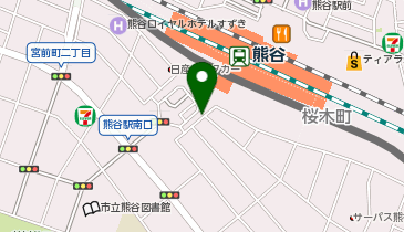 熊谷駅南口 タクシー乗り場の地図画像