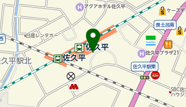 佐久平駅蓼科口 タクシー乗り場の地図画像