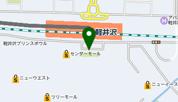 軽井沢駅南口 タクシー乗り場の地図画像