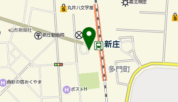 新庄駅正面口(西口) タクシー乗り場の地図画像