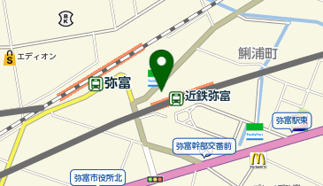 名古屋近鉄タクシー 弥富駅乗り場の地図画像