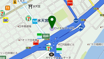 kmタクシー ロイヤルパークホテル乗り場の地図画像