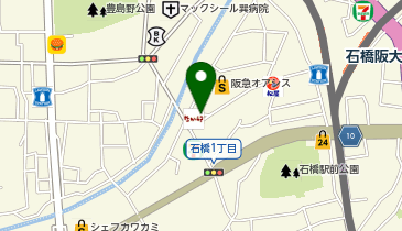 相互タクシー 石橋のりばの地図画像