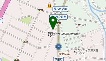 相互タクシー 馬場記念病院のりばの地図画像