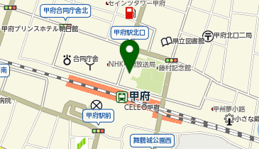 甲府駅北口 タクシー乗り場の地図画像