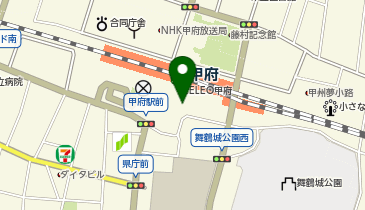 甲府駅南口 タクシー乗り場の地図画像