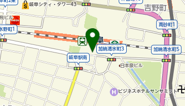 岐阜駅中央南口 タクシー乗り場の地図画像