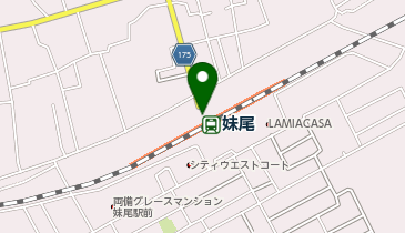 妹尾駅 タクシー乗り場の地図画像