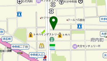 トキハ前 タクシー乗り場の地図画像