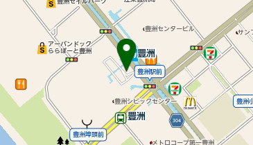 豊洲駅北口 タクシー乗り場の地図画像