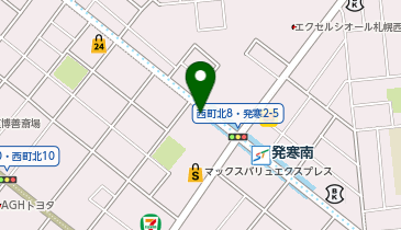 発寒南駅出口1 タクシー乗り場の地図画像