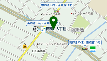 南郷13丁目駅出口3 タクシー乗り場の地図画像