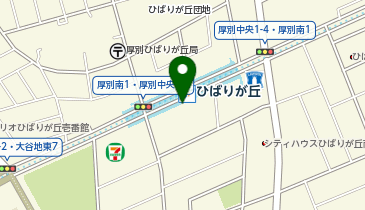 ひばりが丘(北海道)駅出口2 タクシー乗り場の地図画像