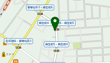 麻生駅出口1 タクシー乗り場の地図画像