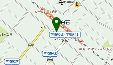 白石(函館本線)駅 タクシー乗り場の地図画像