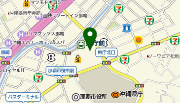 県庁前(沖縄県)駅東口 タクシー乗り場の地図画像