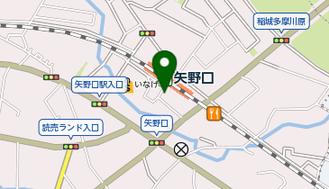 矢野口駅南口 タクシー乗り場の地図画像
