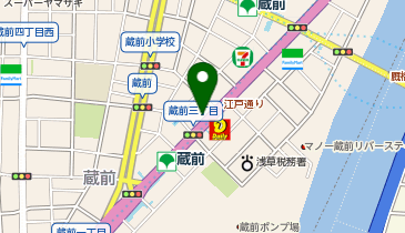蔵前駅A4 タクシー乗り場の地図画像