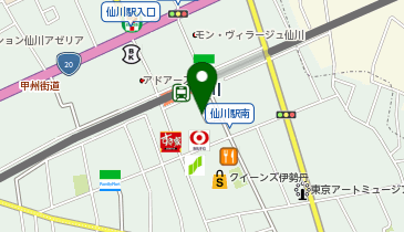 仙川駅 タクシー乗り場の地図画像