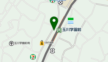玉川学園前駅北口 タクシー乗り場の地図画像