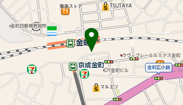 金町(東京都)駅南口 タクシー乗り場の地図画像