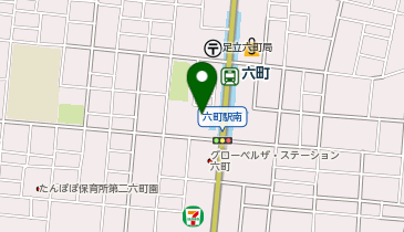 六町駅A1 タクシー乗り場の地図画像