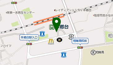 本郷台駅 タクシー乗り場の地図画像