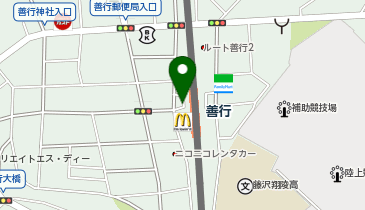 善行駅西口 タクシー乗り場の地図画像