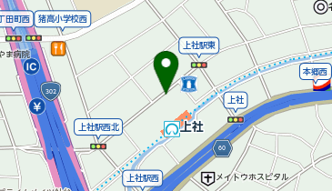 上社駅2 タクシー乗り場の地図画像