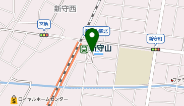 新守山駅東出口 タクシー乗り場の地図画像