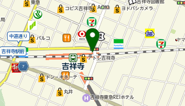 吉祥寺駅中央口(北口) タクシー乗り場の地図画像