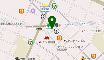 船堀駅南口 タクシー乗り場の地図画像