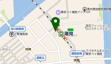 潮見駅西口 タクシー乗り場の地図画像