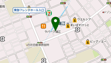 瑞江駅南口 タクシー乗り場の地図画像