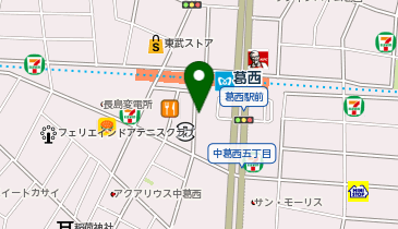 葛西駅西口 タクシー乗り場の地図画像