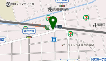 武蔵関駅南口 タクシー乗り場の地図画像