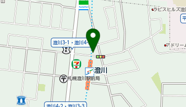 澄川駅北出口 タクシー乗り場の地図画像