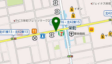 栄町(北海道)駅出口3 タクシー乗り場の地図画像