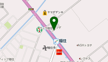 福住駅出口2 タクシー乗り場の地図画像