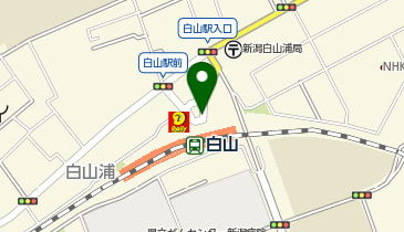 白山(新潟県)駅 タクシー乗り場の地図画像