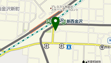 新西金沢駅 タクシー乗り場の地図画像