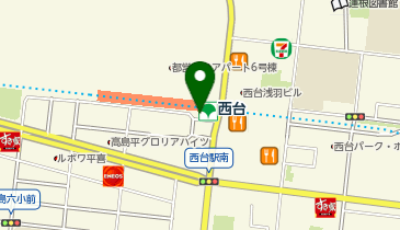 西台駅東口 タクシー乗り場の地図画像