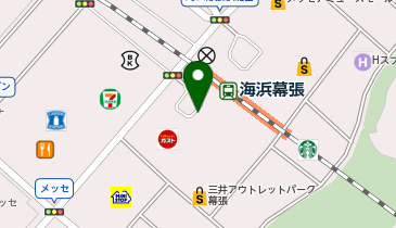 海浜幕張駅南口 タクシー乗り場の地図画像